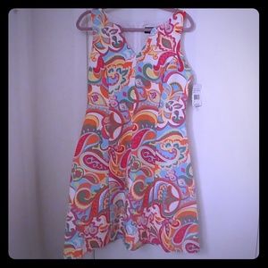 Sleeveless floral dress size 10